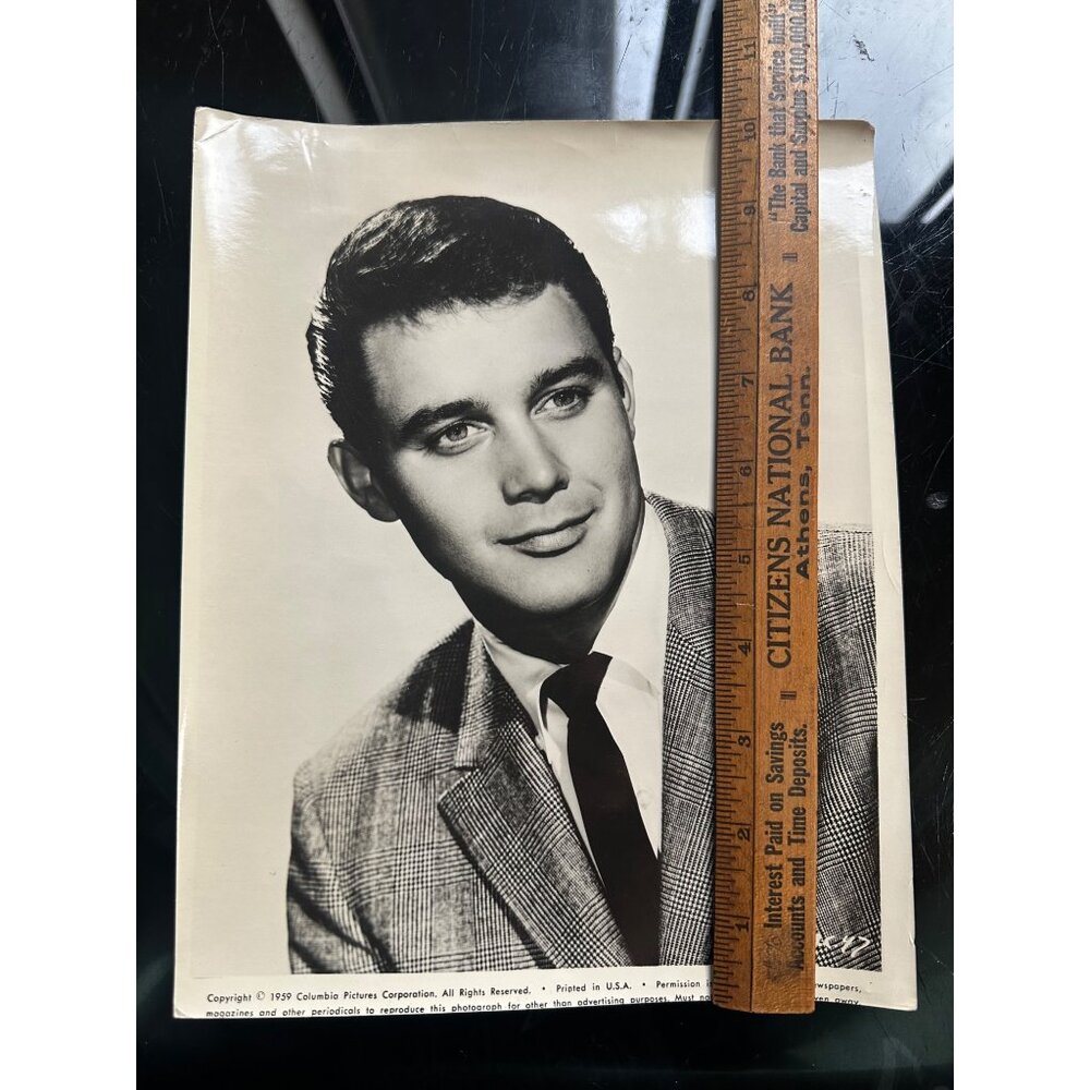 Vintage Michael Callan 1959 Dreamy Head Shot B&W 8x10 Photo - Picture 9 of 13